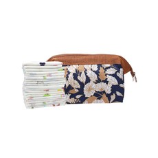 棉紗花紋手帕 20入+收納包