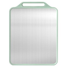 couselect 不鏽鋼家用抗菌砧板 多功能防滑防黴切菜板 生熟分離 雙面可用, 綠色, 1個