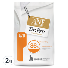 ANF 닥터프로 캣 처방식사료, 유리너리+결석, 1.2kg, 2개 유리너리+결석, 1.2kg, 2개