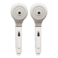 一鍵止水蓮蓬頭, 白色, 2個