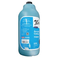 Mont Marte 蒙瑪特 壓克力畫室顏料 MSCH2034 鈦青綠, 2L, 1色