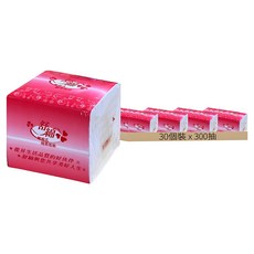 [箱裝]舒綿 單抽式柔紙巾 2層 300抽, 30個裝, 1組