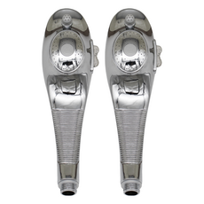 海豚雙模式蓮蓬頭, 鍍鉻, 2個