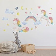 LANO 北歐獨角獸重點室內裝潢壁貼, 獨角獸