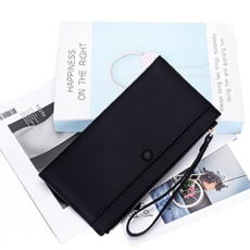 女士真皮手拿包/女夾 頭層牛皮材質 6卡片位 LH1046