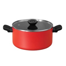 Meyer 美亞 BAUHAUS革新紅 導磁燉鍋 陶瓷不沾 適用於IH爐、瓦斯爐、電磁爐、電陶爐、黑晶爐, 24cm, 1個