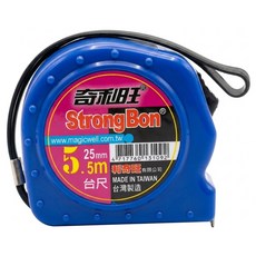 PowerBon 錫宏興業 台尺捲尺 25mm x 5.5m 黃藍, 1個