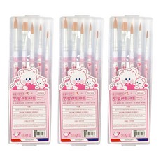 morning glory 刷具調色盤組, 粉紅色, 3套