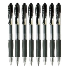 PILOT 百樂 0.5BL-G2中性筆 2支裝, 好握好寫, 久寫不易疲勞, 黑色, 8支