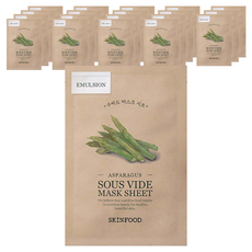 SKINFOOD 蔬顏極萃蘆筍面膜, 1片, 20片