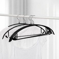 코멧 홈 어깨 뿔 방지 논슬립 옷걸이, 블랙, 10개