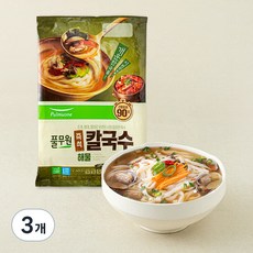 풀무원 즉석 해물 칼국수 2인분, 424.8g, 3개