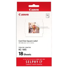 Canon 佳能 Selphy 相紙 貼紙 KC-18IS, 2 x 3, 18張