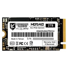 AITC 艾格 KINGSMAN M.2 2242 SSD PCIe Gen3X4 讀取2800MB/s 適用於Mac, 2TB, MQ540