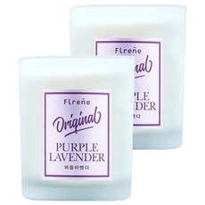 Flrene 香氛基本款大豆蠟燭 100g 2入, 2個, 紫色薰衣草