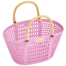 Hanbomnuri 彩色瀝水沐浴籃 玩水游泳包, 粉紅色