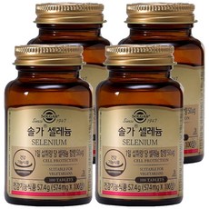 SOLGAR 硒補充錠, 100顆, 4罐