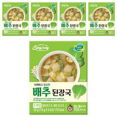 신송 깔끔한 배추된장국, 50g, 5개