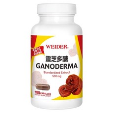 WEIDER 威德 靈芝多醣, 606mg, 180顆, 1罐