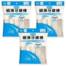 西河 細滑牙線棒 超值包 藍色包裝 尾端直 834g, 8cm, 400支, 3包