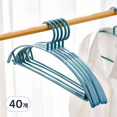 Back to Basics 防肩角針織衣架, 藍色, 40個