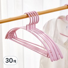 Back to Basics 防肩角針織衣架, 粉紅色, 30個