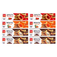 Poult 果醬餡餅乾塔 草莓口味+杏桃口味+巧克力榛果口味 2入, 600g, 2組