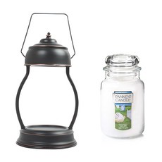 YANKEE CANDLE 融蠟燈香氛蠟燭組, 復古黑, Clean Cotton