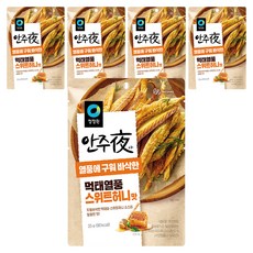 대상 청정원 안주야 먹태열풍 스위트허니맛, 25g, 5개