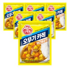 오뚜기 카레 과립형 약간매운맛, 100g, 6개