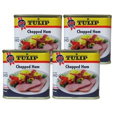 튤립푸드 촙트 햄통조림, 340g, 4개