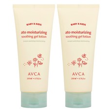 AVCA Baby&Kids Ato保濕舒緩凝膠 無香, 200ml, 2條