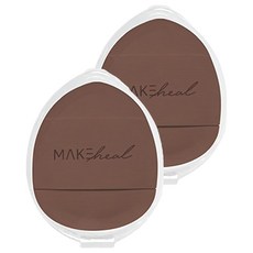 MAKEheal 迷你拍拍粉撲 2入, 1組