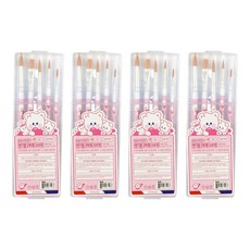 morning glory 刷具調色盤組, 粉紅色, 4套