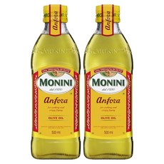 모니니 안포라 퓨어 올리브 오일, 500ml, 2개