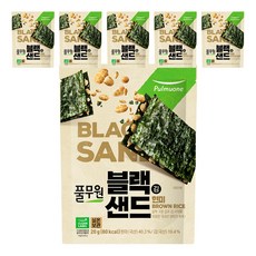풀무원 블랙 김샌드 현미, 20g, 6개