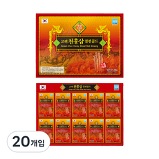 明畿人參高麗紅參片金+購物袋, 20g, 20入