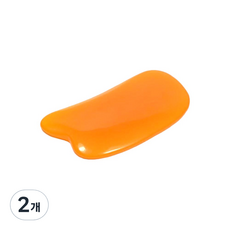 Life Point 刮痧指壓按摩器, 2個, 橘色(曲線型)