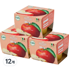 네츄럴누바 유기농 생과일 퓨레, 사과, 12개, 100g