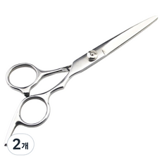 DeepTalk 頭髮剪髮美容剪刀 DT0754, 2個, 銀色