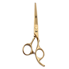 KASHO 火匠 美髮刀 平剪 6吋 440C鋼材, 亮金, 1件