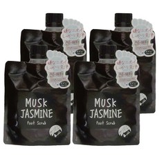 John's Blend 足部去角質 茉莉麝香, 1個裝, 135ml, 135g, 4包