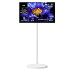 TCL 4K HDR Google TV + TCL 이동식 TV 스탠드 세트, 109cm(43인치), 43V6C, 이동형 스탠드, 고객직접설치