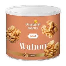 O'natural 歐納丘 純天然美國加州特級核桃, 無調味, 150g, 1罐
