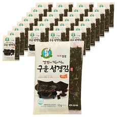 지도표성경 간장에 찍어 먹는 구운김, 12g, 40개