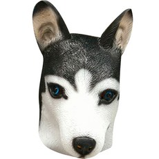 市集感性 多種風格動物頭套面具, 1個, 哈士奇