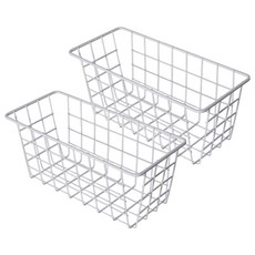 JLIFE Crypto浴室多功能籃子 小型, 白色, 2個