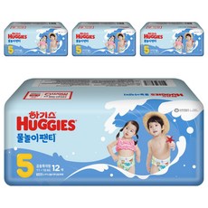 하기스 물놀이팬티 특대형 아동용, 5단계, 48개