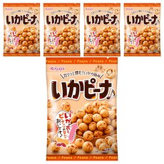 Kasugai 春日井 魷魚味花生豆, 口感酥脆, 零食或小酌良伴, 62g, 5包