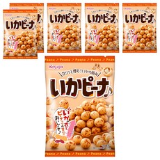 Kasugai 春日井 魷魚味花生豆, 口感酥脆, 零食或小酌良伴, 62g, 6包